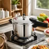 Multi-functional pressure cooker, household soup and meat stewing quick-cooking pot, essential kitchen necessities, kitchenware HR1135-3 Item Picture